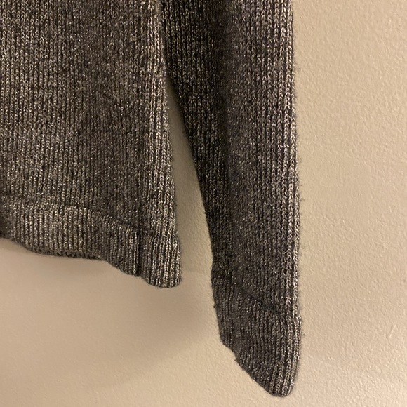 J. Crew Factory Metallic Wool Mix Sweater - Women’s Medium - Silver Blue - Picture 4 of 9